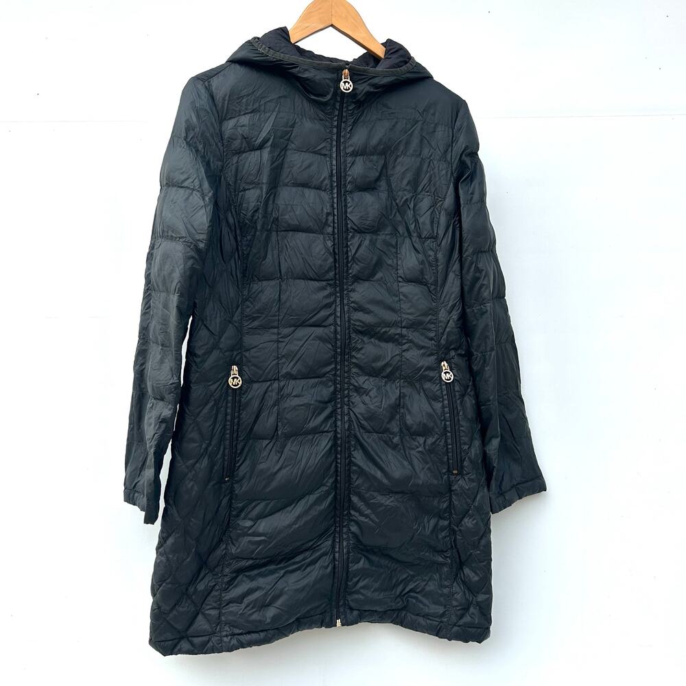 Michael Kors Lightweight Down Packable Long Hoode… - image 3